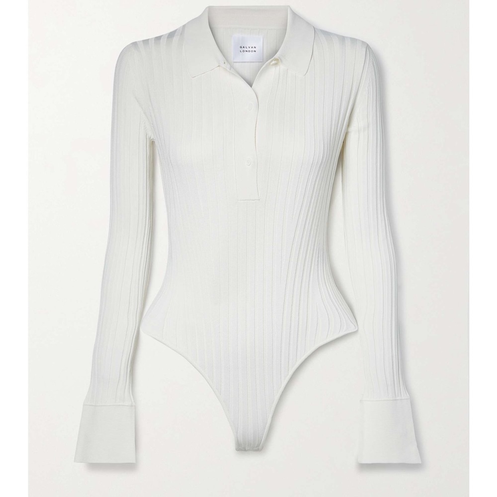 GALVAN LONDON Galvan Rhea Stretch-knit Bodysuit